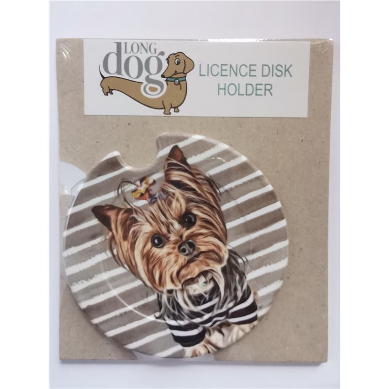Yorkie Licence Disc Holder