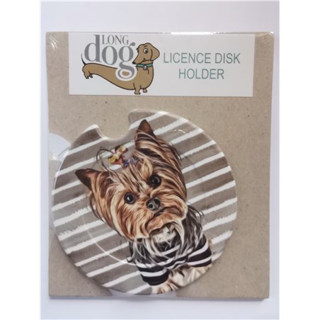 Yorkie Licence Disc Holder