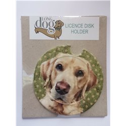 Labrador Licence Disc Holder