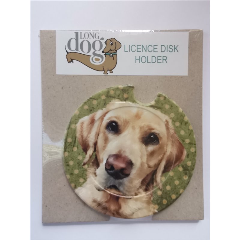 Labrador Licence Disc Holder