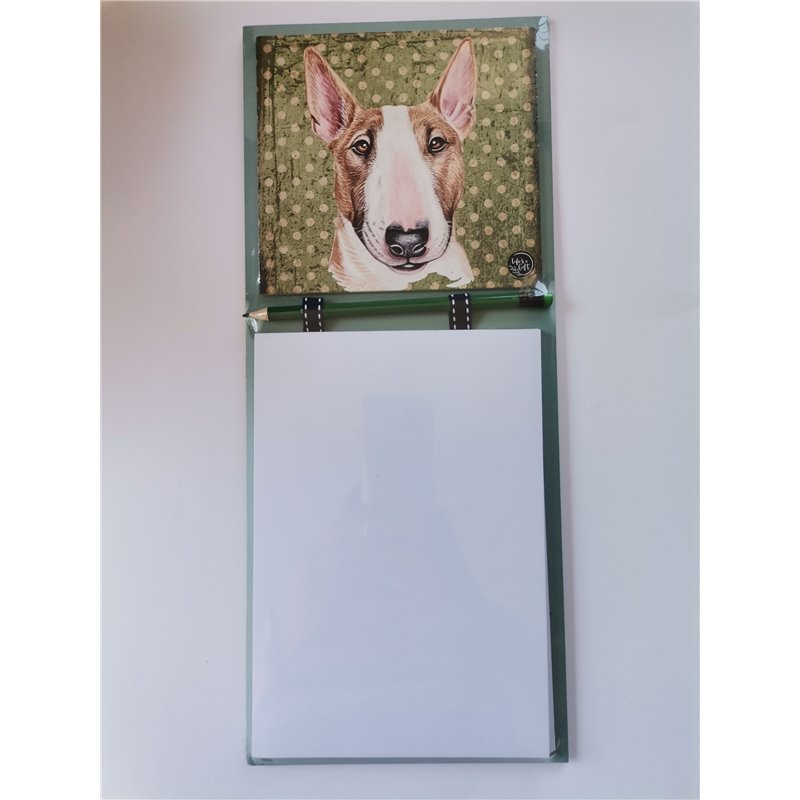 Bull Terrier Extra Large Magnetic Note block (38cm)