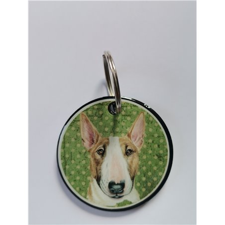 Bull Terrier Keyring