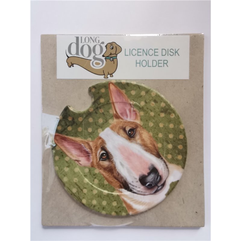 Bull Terrier Licence Disc Holder