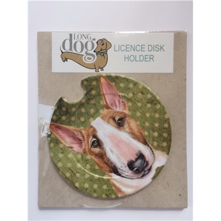 Bull Terrier Licence Disc Holder
