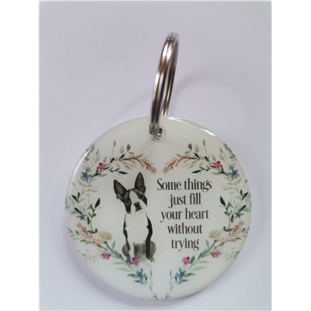 Bull Terrier Keyring