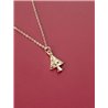 Christmas Novelty Necklace - Gold Tree (Zinc Alloy)