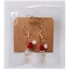 Christmas Novelty Sparkly Santa Earrings (Metal & Acrylic)