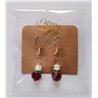 Christmas Novelty Sparkly Bauble Earrings (Metal & Acrylic)