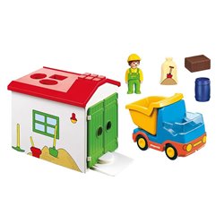 Playmobil 123 - Construction Truck with Garage