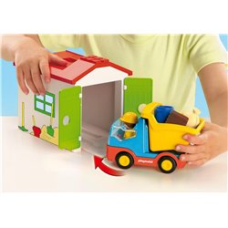 Playmobil 123 - Construction Truck with Garage