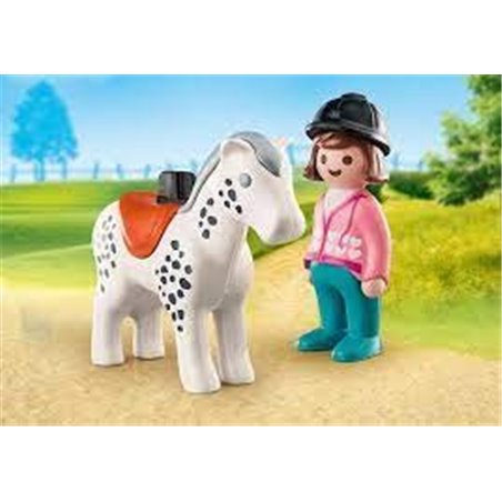 Playmobil 123 - Rider with Horse