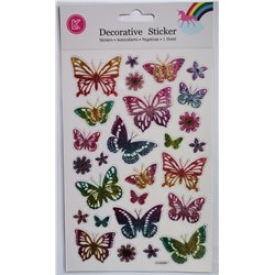 Stickers - Glitter - Ombre Butterflies