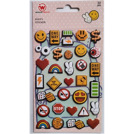 Puffy Stickers - Signs