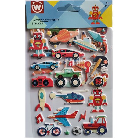 Puffy Stickers - Fast Food