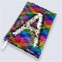 Rainbow Sequin Notebook (A5, Lined)