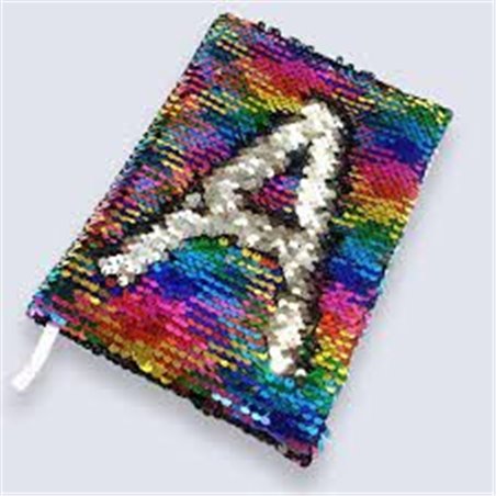 Rainbow Sequin Notebook (A5, Lined)