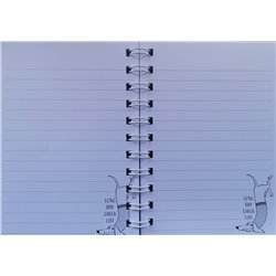 Jenam Dachshund Love - A6 Notebook (Daily Reminders)