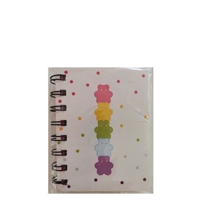 Mini Wirebound Notebook - Teddies