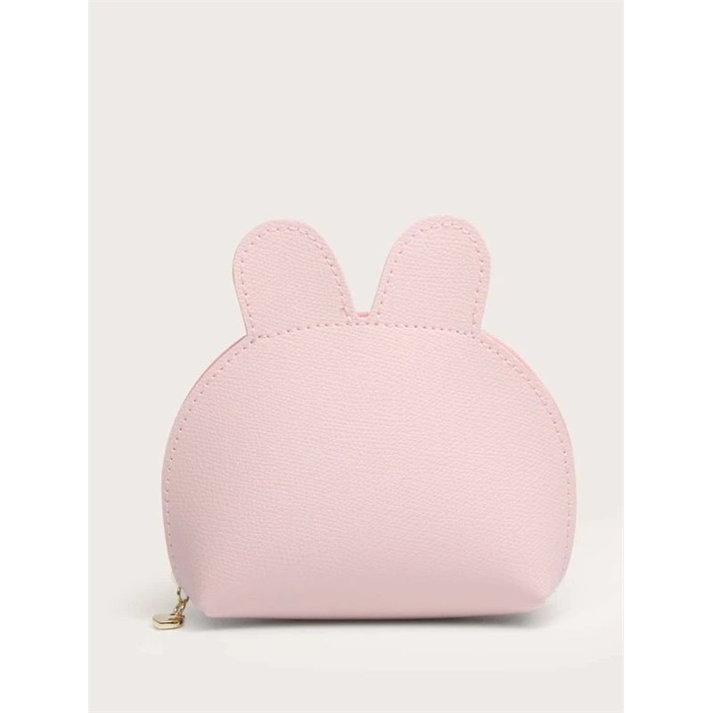 Pink Bunny Cosmetic Bag (Leather feel)