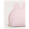 Pink Bunny Cosmetic Bag (Leather feel)