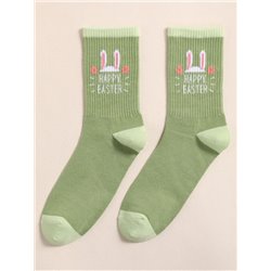 Jenam Easter - Grey Bunny Print Novelty Socks