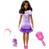 My First Barbie - Brooklyn Doll (AA, wavy black hair)
