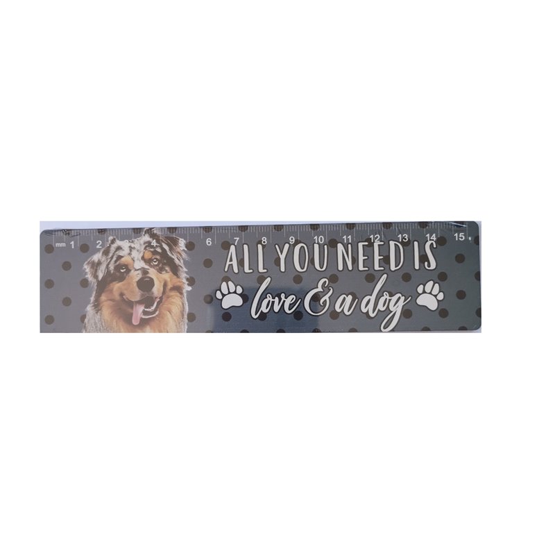 Bulldog Wooden Ruler (15cm)