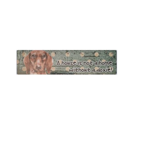 Doxie Wooden Ruler (15cm)