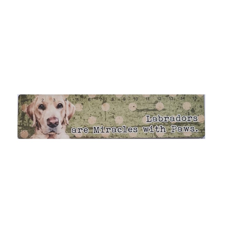 Labrador Wooden Ruler (15cm)