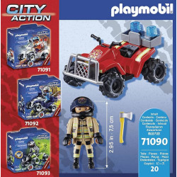 Playmobil Fire Rescue Quad (Pull back action)