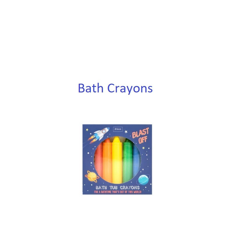 Jenam Blast Off - Bath Tub Crayons (7 x Retractable Crayons)