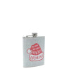 Jenam Christmas - Silver Stainless Steel Hip Flask (236ml)