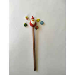 Festive Pencil Topper - Santa