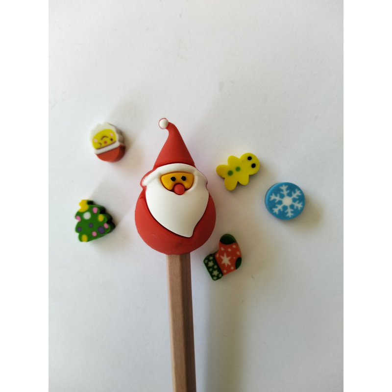 Festive Pencil Topper - Santa