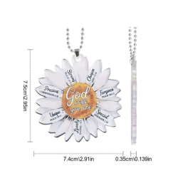 God Says Keychain / Tree Decoration