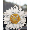 God Says Keychain / Tree Decoration
