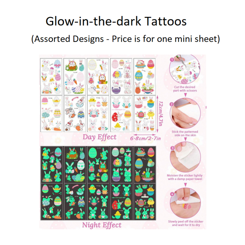 Night hunt - Easter Glow-in-the-dark Tattoos
