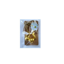Gold Bunny Keyring