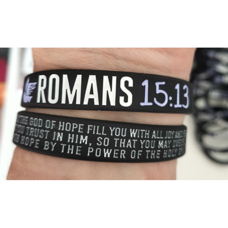 Silicone Band - Romans 15:13 (Each)