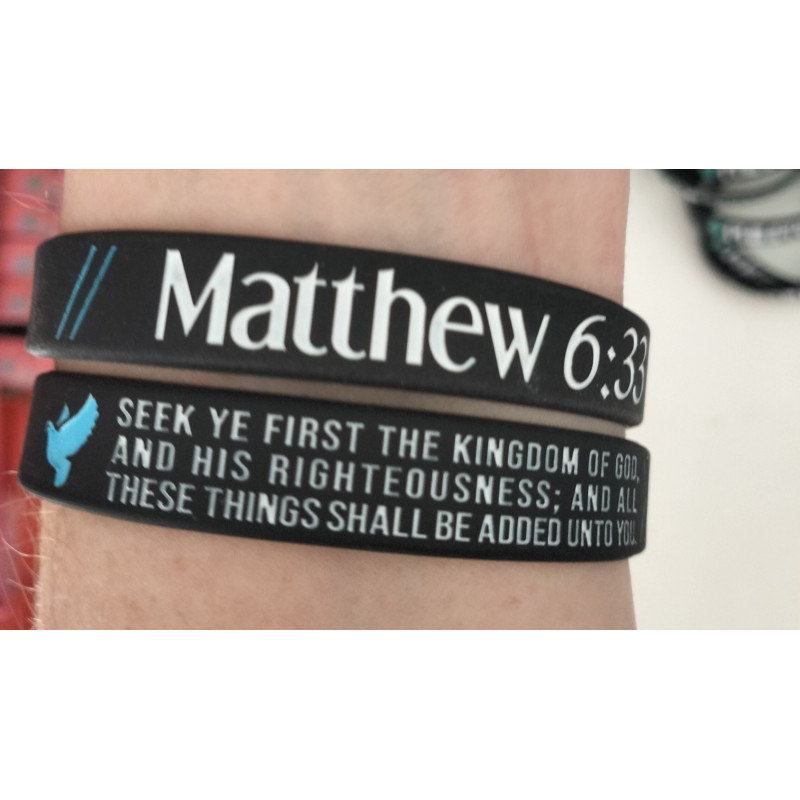 Silicone Band - Matthew 6:33 (Each)