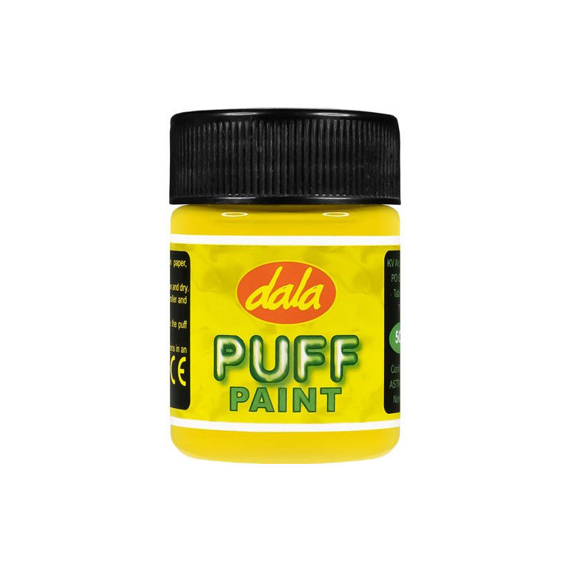 Dala - Craft Supplies - Puff Paint (30ml) - Yellow