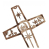 Nativity Cross - Christmas Tree Ornament