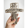 Nativity Cross - Christmas Tree Ornament