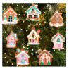 Gingerbread House Tree Ornaments (PVC)