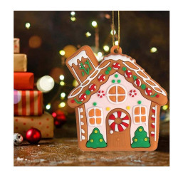 Gingerbread House Tree Ornaments (PVC)