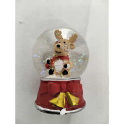 Glass Snow Globe (6cm) - Reindeer