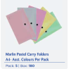 Marlin Uni-File A4 Pastel Carry Folders (5-pack)