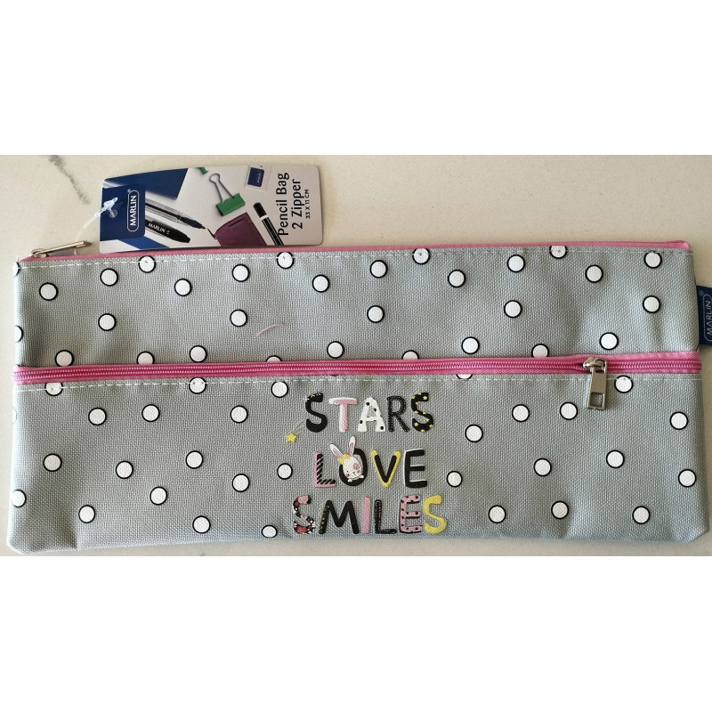 Marlin 2-Division Pencil Case - Bunny