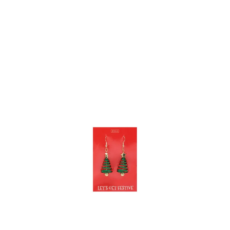 Jenam Christmas - Spiral Tree Earrings