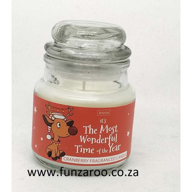 Jenam Christmas - Cranberry Candle - Most Wonderful (Small)